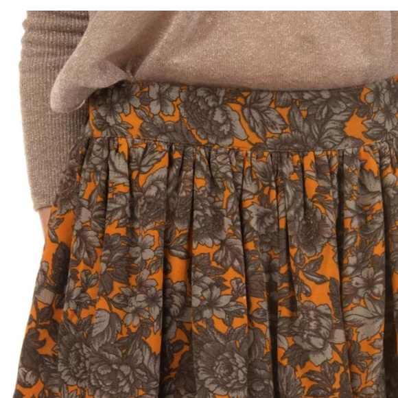 GANNI Floral Crepe Tiered Mini Skirt (Small) - Picture 4 of 7